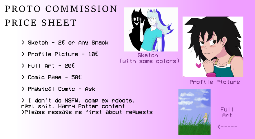 Proto Commission Sheet